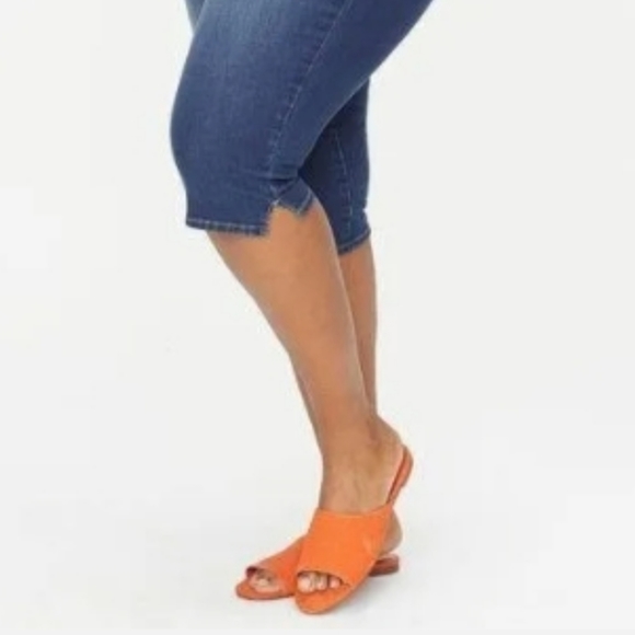 Roz & Ali Jeans Skinny Leg Crop Mid Rise Size 14 - Picture 9 of 13